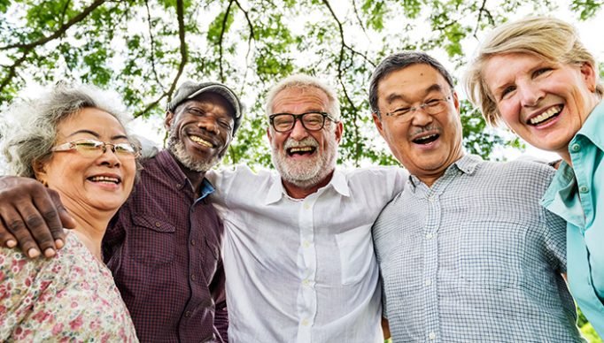 Group of Senior Retirement Discussion Meet up Concept