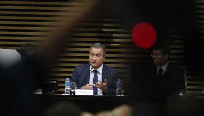 São Paulo SP 24/08/2023   - Ministro da Casa Civil, Rui Costa, participa de encontros em São Paulo, para apresentar as obras do Novo PAC e buscar investimentos privados para o programana sede da Fiesp. Foto Paulo Pinto/Agência Brasil