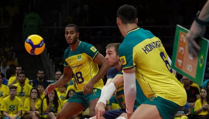 Brasil vence Itália por 3 a 2 e está na Olimpíada de Paris. Foto: Wander Roberto/CBV