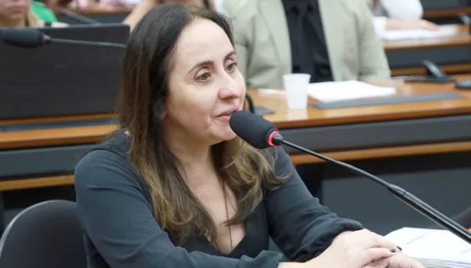 Adriana Ventura fala durante reunião de comissão