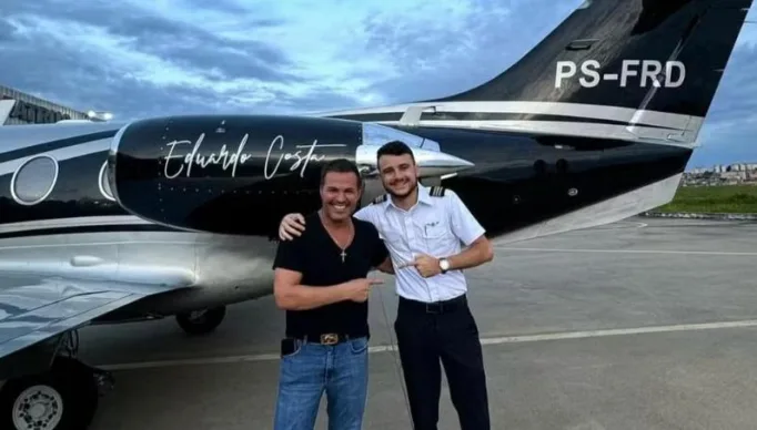 Novo avião de Eduardo Costa ReproduçãoInstagram (1)