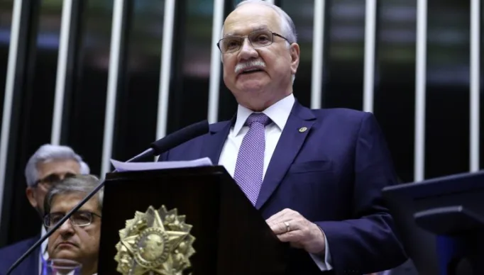 Destinada a inaugurar a 2ª Sessão Legislativa Ordinária da 57ª. Ministro do Supremo Tribunal Federal do Brasil, Edson Fachin