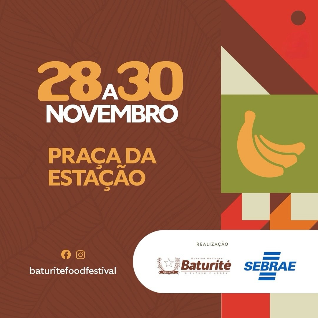 Baturité Food Festival começa nesta quinta-feira