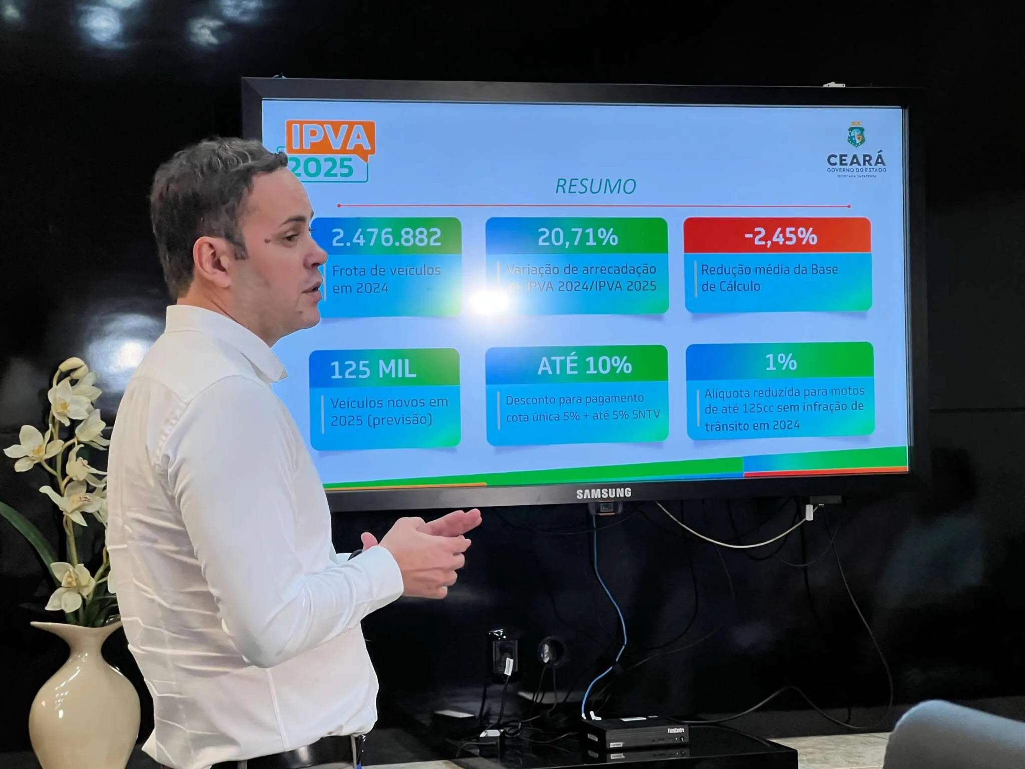 IPVA 2025 terá redução média de 2,45% no Ceará; descontos podem chegar a 10%